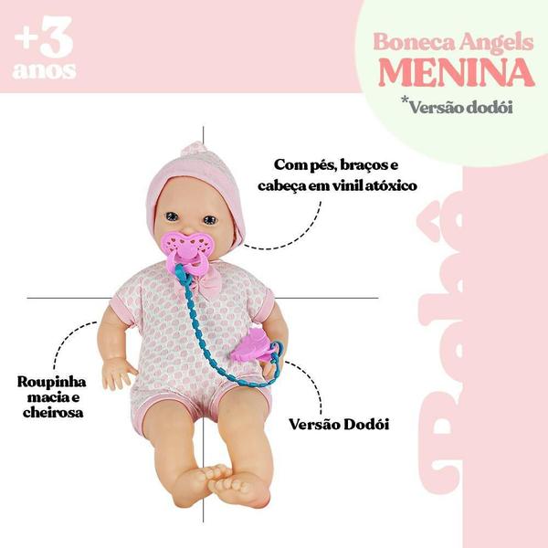 Boneca Angels Menina Dodói Com Acessórios - Anjo Brinquedos Imagem de Boneca Angels Menina Dodói Com Acessórios