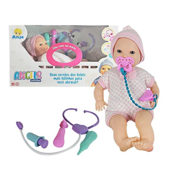Boneca Angels Menina Dodói Com Acessórios - Anjo Brinquedos Imagem de Boneca Angels Menina Dodói Com Acessórios