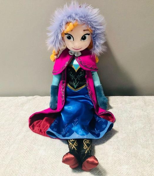 Imagem de Boneca Anna Frozen Disney Brinquedo Pelúcia 40 Cm