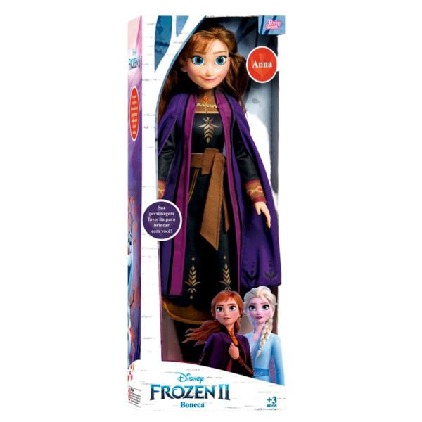Boneca Anna Frozen Disney Princesa Infantil 55cm Articulada Em Vinil Original Brinquedo Novabrink Imagem de Boneca Anna Frozen Disney Princesa Infantil 55cm Articulada Em Vinil Original Brinquedo Novabrink