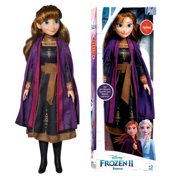 Boneca Anna Frozen Disney Princesa Infantil 55cm Articulada Em Vinil Original Brinquedo Novabrink Imagem de Boneca Anna Frozen Disney Princesa Infantil 55cm Articulada Em Vinil Original Brinquedo Novabrink
