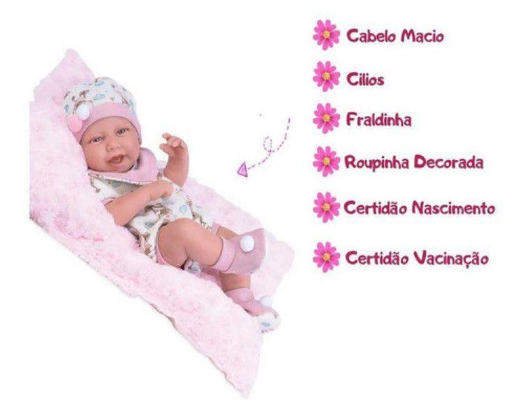 Imagem de Boneca Anny Doll Baby Macacão/Babador 2442 Cotiplás