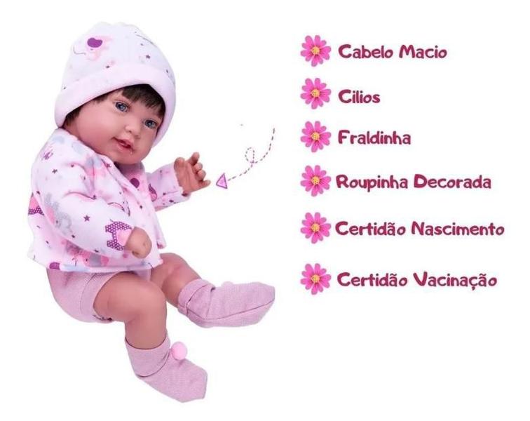 Imagem de Boneca Anny Doll Baby Reborn Menina Cotiplás