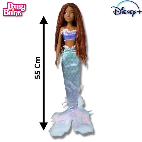 Imagem de Boneca Ariel A Pequena Sereia Filme Disney 55 Cm Baby Brink