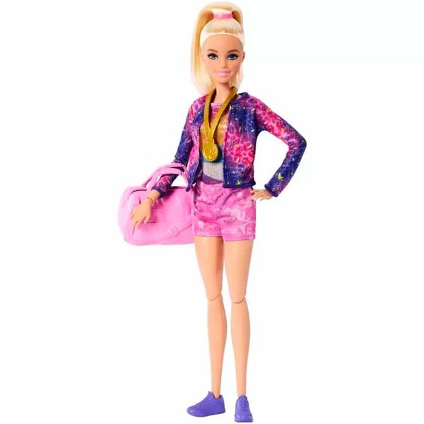 Imagem de Boneca Articulada - Barbie Profissões - Ginasta Loira - Mattel