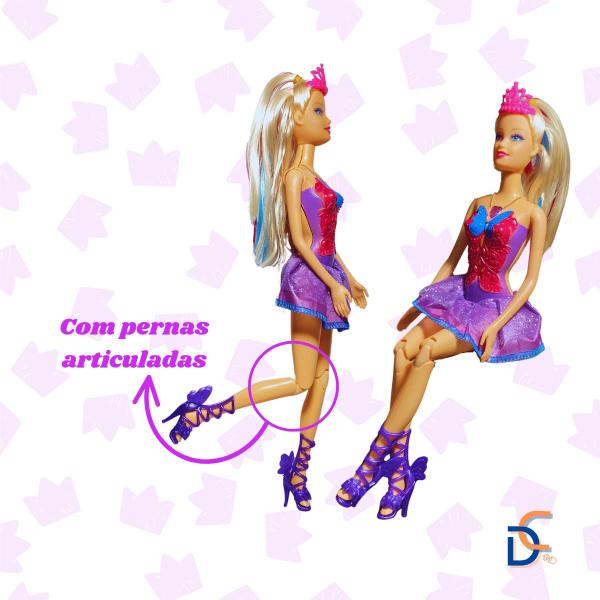 Imagem de Boneca Articulada Fashion Betty Luz e Som com Asas e Pente