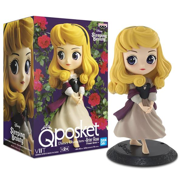 Imagem de Boneca Aurora A Bela Adormecida - Coleção Personagens Disney QPosket Miniatura Briar Rose 20435 - Bandai Banpresto