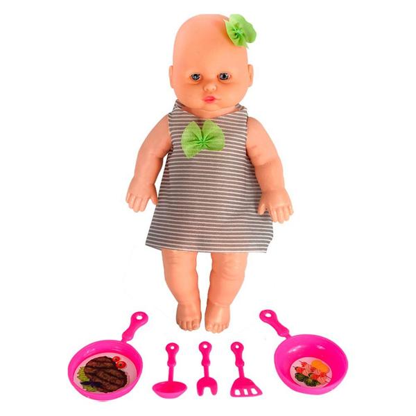 Imagem de Boneca Babidu Papinha com Acessórios de Cozinha