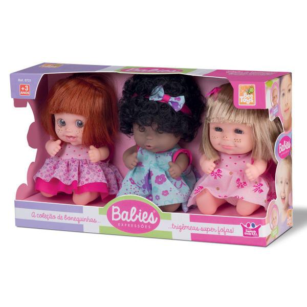 Boneca Babies Expressões Trigêmeas Sortidas, Bee Toys Imagem de Boneca Babies Expressões Trigêmeas Sortidas, Bee Toys