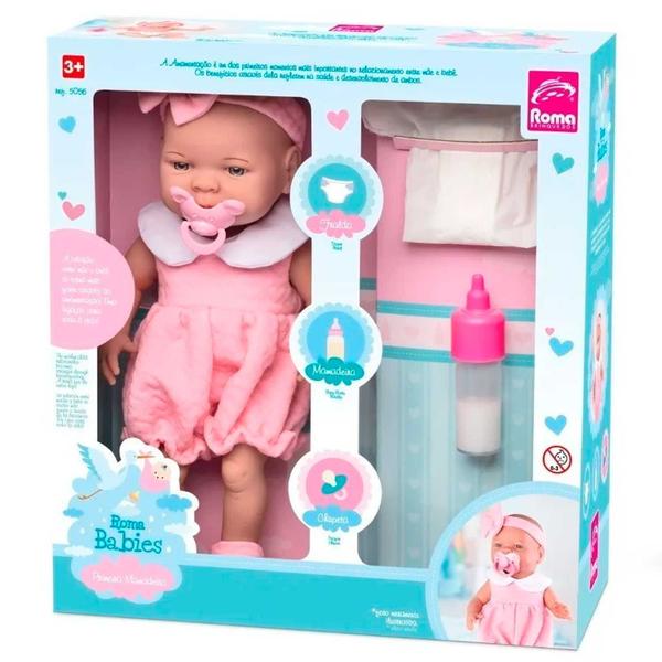 Imagem de Boneca babies primeira mamadeira roma ref:5056 3 anos+