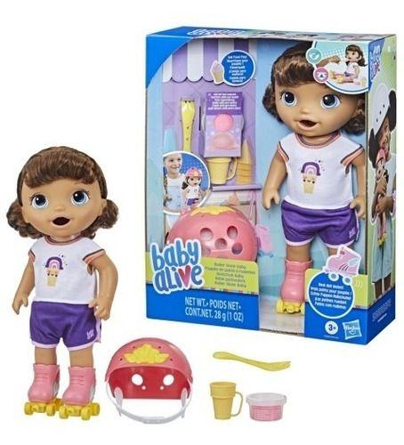 Imagem de Boneca Baby Alive Aprendendo A Andar De Patins Morena F5354