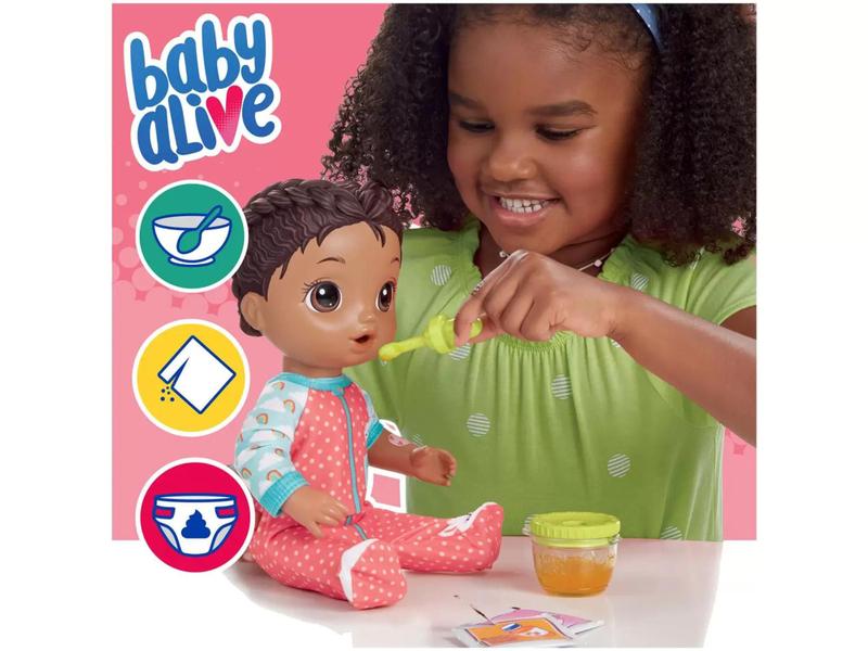 Imagem de Boneca Baby Alive Aprendendo a Cuidar Negra - Hasbro