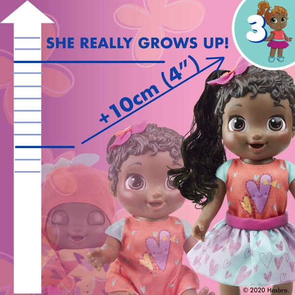 Imagem de Boneca Baby Alive Baby Cresce - Flor Doce ou Linda Rosie - Falante com 8 Acessórios e 1 Boneca Surpresa