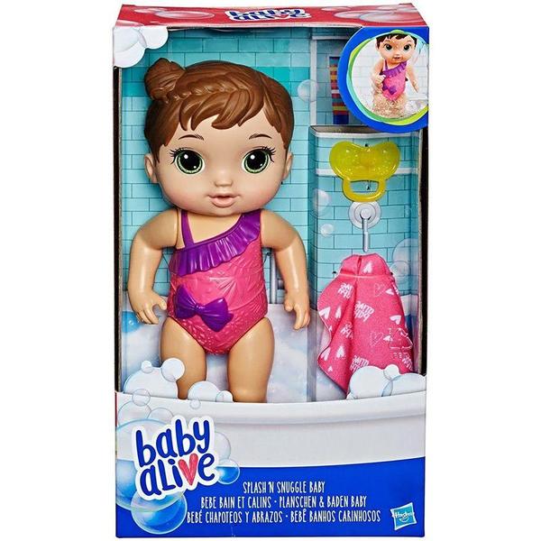 Imagem de Boneca Baby Alive Bebê Banhos Carinhosos Morena E8716 E8722 - Hasbro