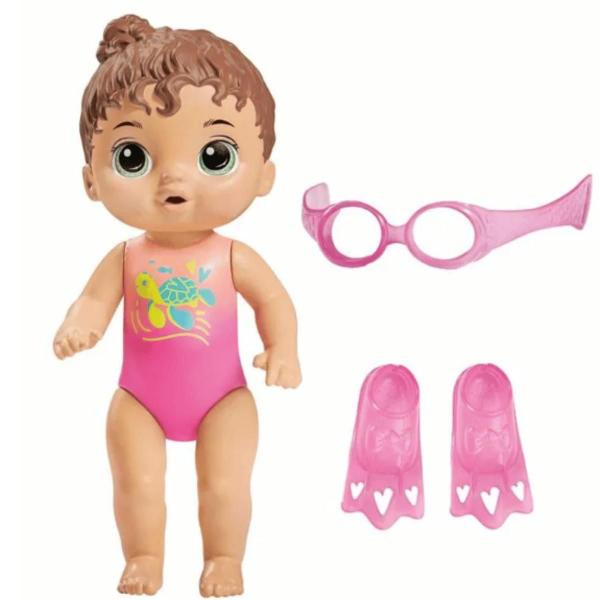 Imagem de Boneca Baby Alive Bebê Dia de Piscina Morena 26cm 3+ Hasbro