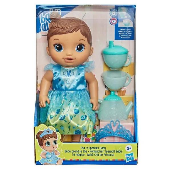 Imagem de Boneca baby alive bebê hora do chá princesa morena hasbro original f0032