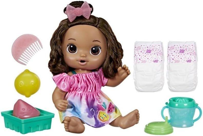 Imagem de Boneca Baby Alive Bebê Hora Do Suco Cabelos Castanhos - Hasbro