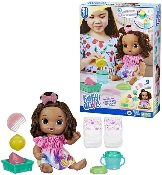 Imagem de Boneca Baby Alive Bebê Hora Do Suco Cabelos Castanhos - Hasbro