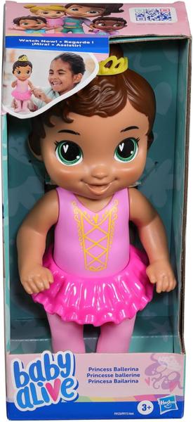 Imagem de Boneca Baby Alive Bebê Princesa Bailarina Morena Saia Rosa - Hasbro