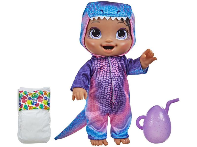 Boneca Baby Alive Bebessauro Negra com Acessórios - Hasbro Imagem de Boneca Baby Alive Bebessauro Negra com Acessórios - Hasbro