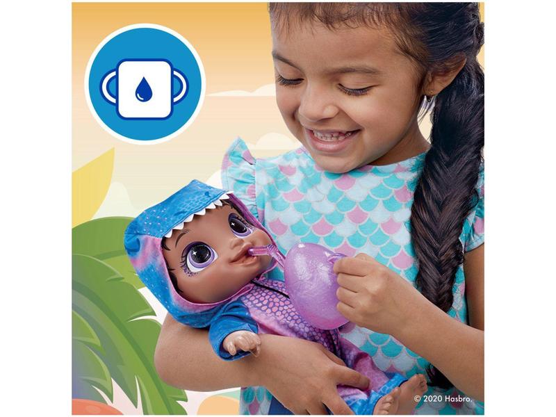 Imagem de Boneca Baby Alive Bebessauro Negra com Acessórios - Hasbro