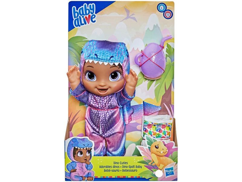 Imagem de Boneca Baby Alive Bebessauro Negra com Acessórios - Hasbro