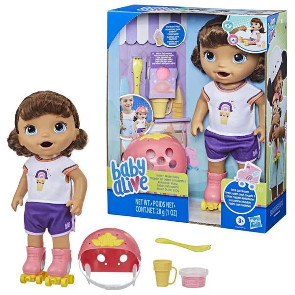 Imagem de Boneca Baby Alive Com Patins Roller Morena - Hasbro