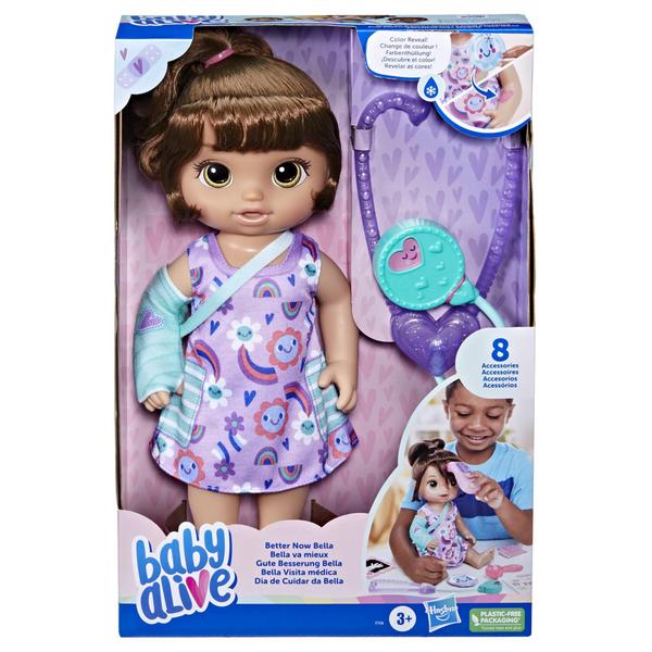 Boneca Baby Alive - Dia de Cuidar da Bella - Cabelo Castanho - Hasbro Imagem de Boneca Baby Alive - Dia de Cuidar da Bella - Cabelo Castanho - Hasbro
