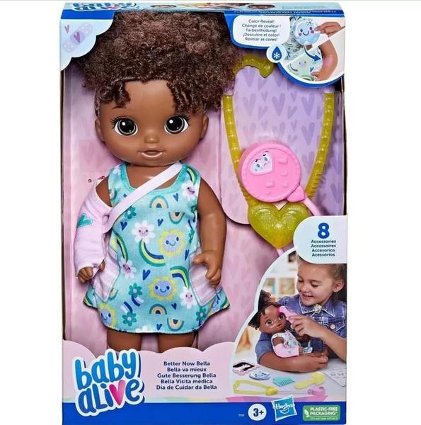 Boneca Baby Alive Dia De Cuidar Da Bella Negra Hasbro F7537 Imagem de Boneca Baby Alive Dia De Cuidar Da Bella Negra Hasbro F7537