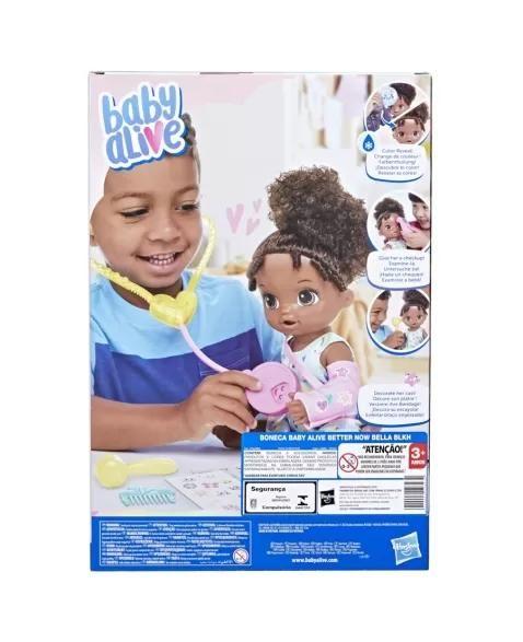 Imagem de Boneca Baby Alive Dia de Cuidar da Bella Negra - Hasbro