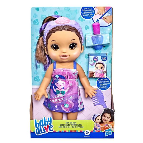 Imagem de Boneca Baby Alive Dia de Princesa Sereia no Spa Morena F3565 Hasbro