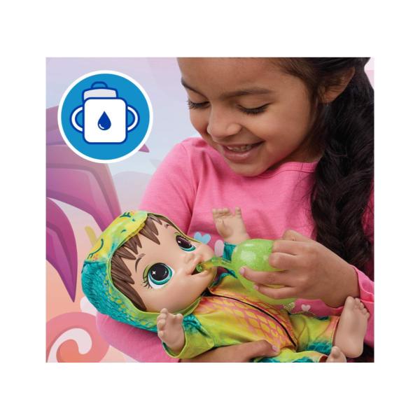 Imagem de Boneca Baby Alive Dino Cuties Morena Estegossauro Verde