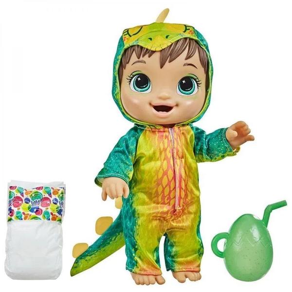 Imagem de Boneca Baby Alive Dino Cuties Morena Faz Xixi F0934 Hasbro