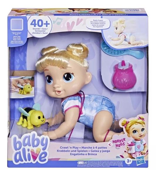 Imagem de Boneca Baby Alive Engatinha Loira Com Som Hasbro - F9709