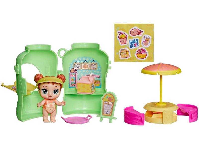 Boneca Baby Alive Foodie Cuties com Acessórios - Hasbro Imagem de Boneca Baby Alive Foodie Cuties com Acessórios - Hasbro