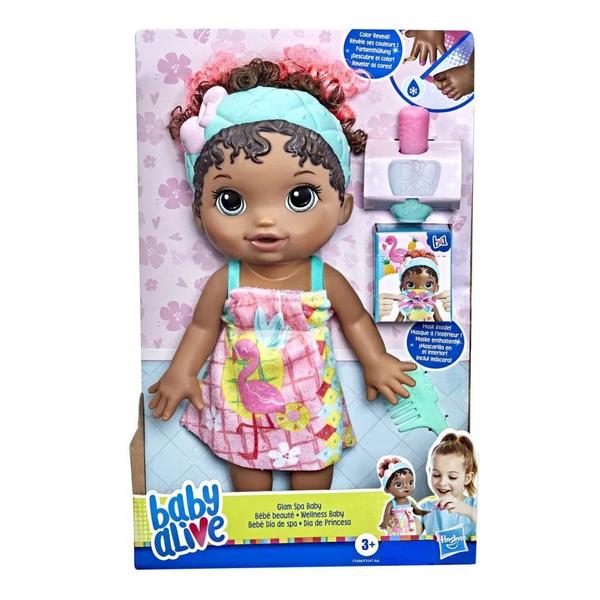 Imagem de Boneca Baby Alive Glam Spa Negra Hasbro F3566