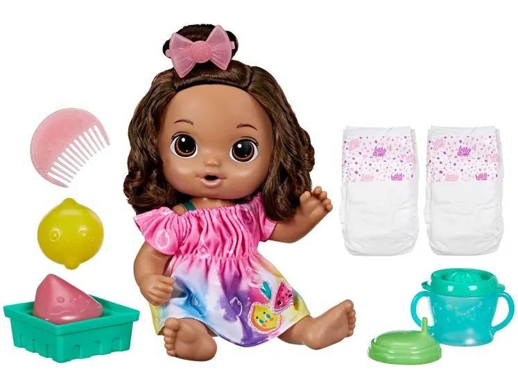 Imagem de Boneca Baby Alive Hora do Suco Morena - com Acessórios Hasbro