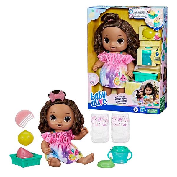 Imagem de Boneca Baby Alive Hora do Suco Morena F7357 - Hasbro