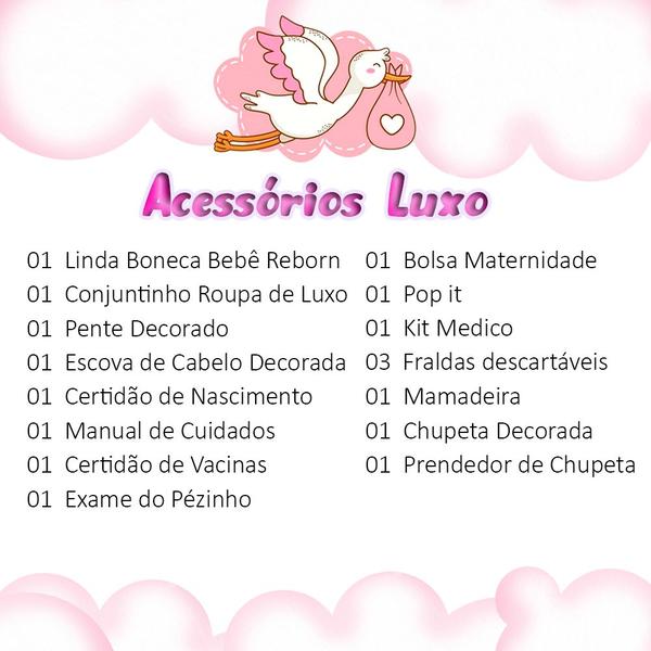 Imagem de Boneca Baby Alive Menina com Enxoval Completo Luxo NPK Doll