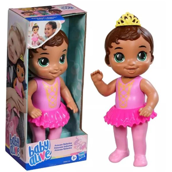 Imagem de Boneca Baby Alive Minha Doce Bailarina Morena 26,5cm Hasbro