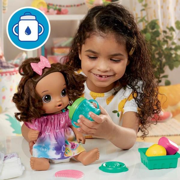 Imagem de Boneca Baby Alive Morena c/ Acessórios - Hora do Suco - 30 cm - Hasbro