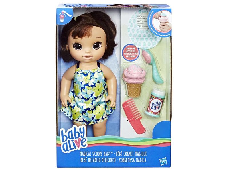 Imagem de Boneca Baby Alive Morena Sorvete Mágico - com Acessórios Hasbro