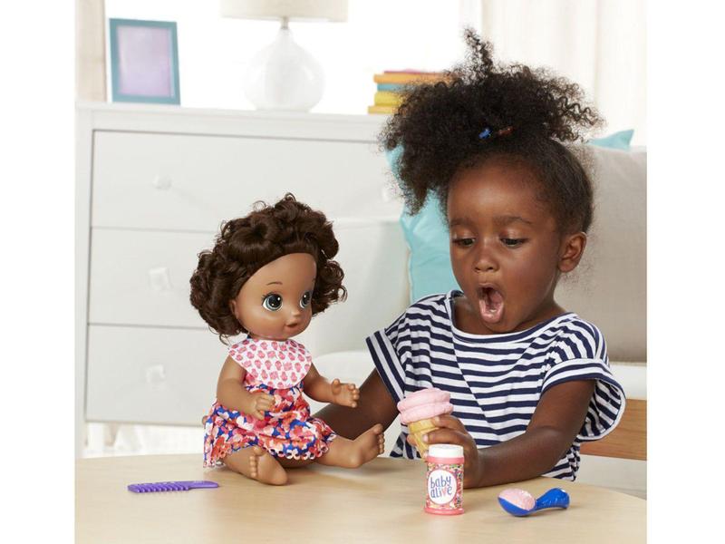 Imagem de Boneca Baby Alive Negra Sorvete Mágico - com Acessórios Hasbro