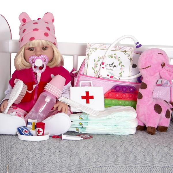 Imagem de Boneca Baby Alive Realista Recém Nascido Bolsa Maternidade