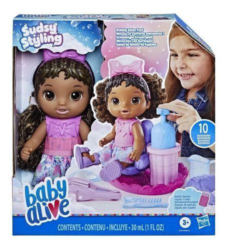 Boneca Baby Alive Salão De Beleza Sudsy Styling Negra F6147 - Hasbro Imagem de Boneca Baby Alive Salão De Beleza Sudsy Styling Negra F6147