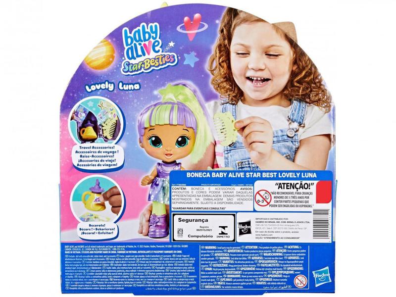 Imagem de Boneca Baby Alive Star Besties Lovely Luna - com Acessórios Hasbro