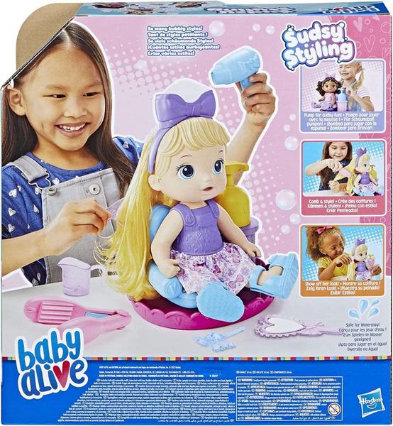 Imagem de Boneca Baby Alive Sudsy Styling Loira - Hasbro F5112