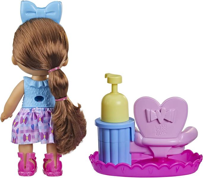 Imagem de Boneca Baby Alive Sudsy Styling Morena 30cm Hasbro F5113