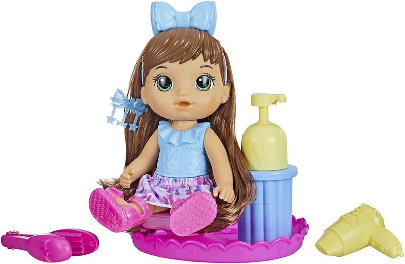 Imagem de Boneca Baby Alive Sudsy Styling Morena 30cm Hasbro F5113