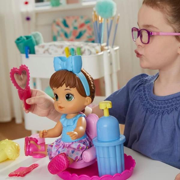 Imagem de Boneca Baby Alive Sudsy Styling Morena Hasbro